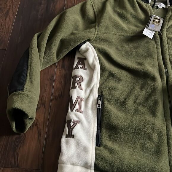 Bradford Exchange US Army Fleece Jacket Coat with Hood size  Large NWT - Picture 5 of 11